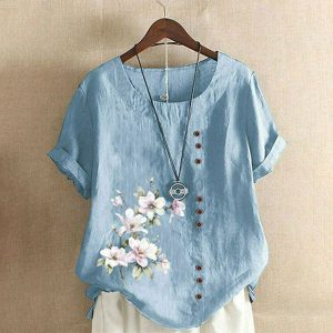 Stilla | Løs Bluse Med Blomsterprint