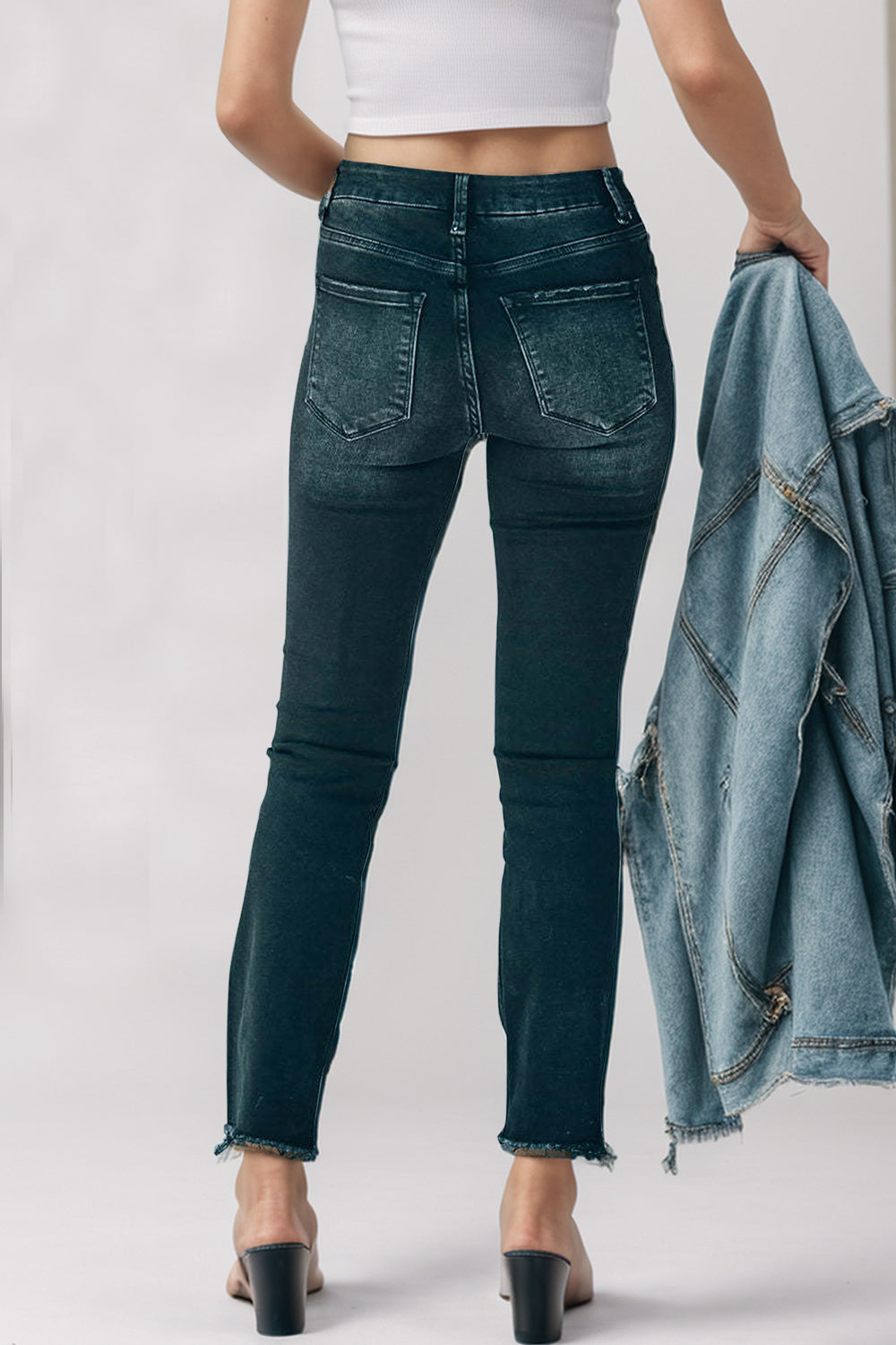 Stilla | Høj talje skinny jeans med lommer
