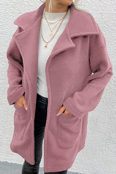 Stilla | Mode Elegant Udendørs Tøj Med Solid Patchwork Lommer og Omklappelig Krave