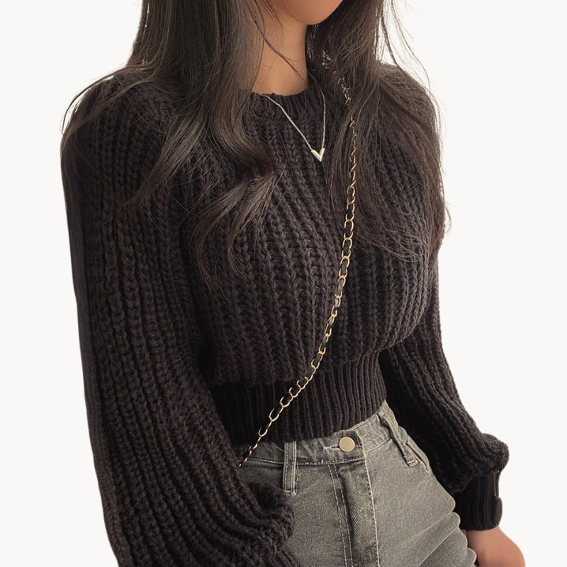 Stilla | Moderne Chunky Strik Dame Pullover Online Hot Salg