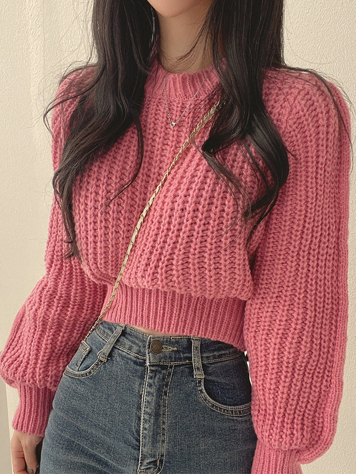 Stilla | Moderne Chunky Strik Dame Pullover Online Hot Salg