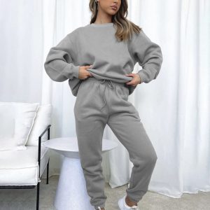 Stilla | Modevenlig Fritid Langærmet Sweatshirt Sæt