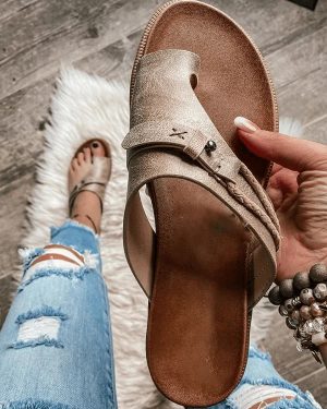 Stilla | Læder Clip Tå Sandaler
