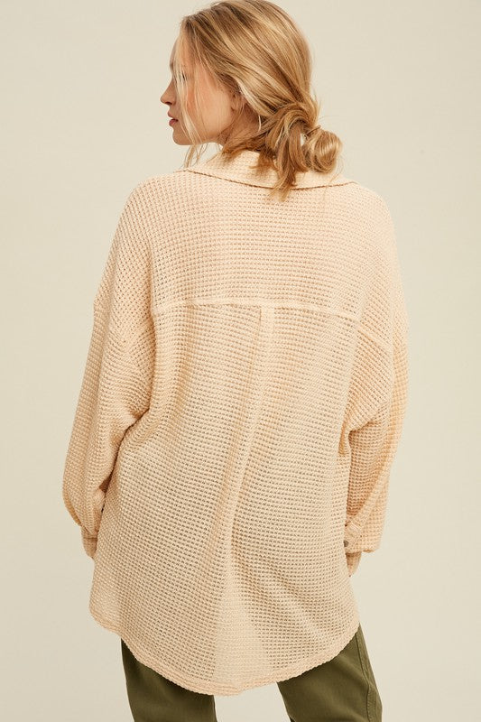 Stilla | Termisk Strik Shacket Top Online nu