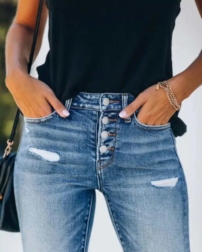 Stilla | Ripped Jeans Til Damer