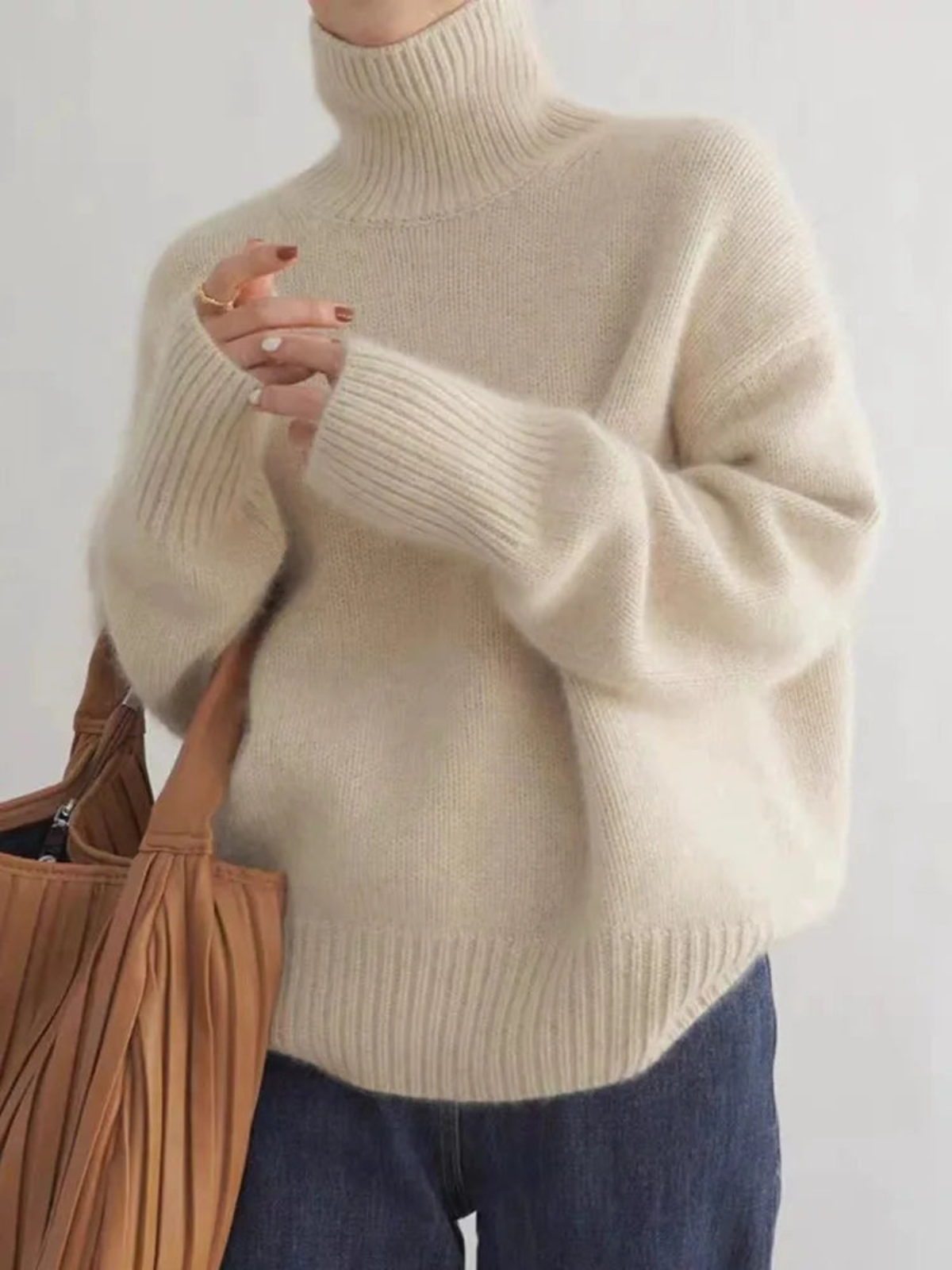 Stilla | Behagelig Strikket Rullekravepullover
