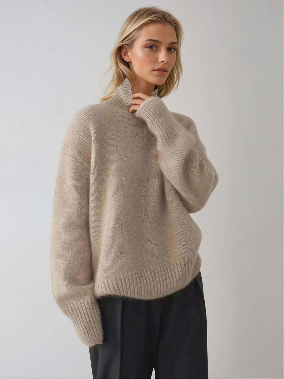 Stilla | Behagelig Strikket Rullekravepullover