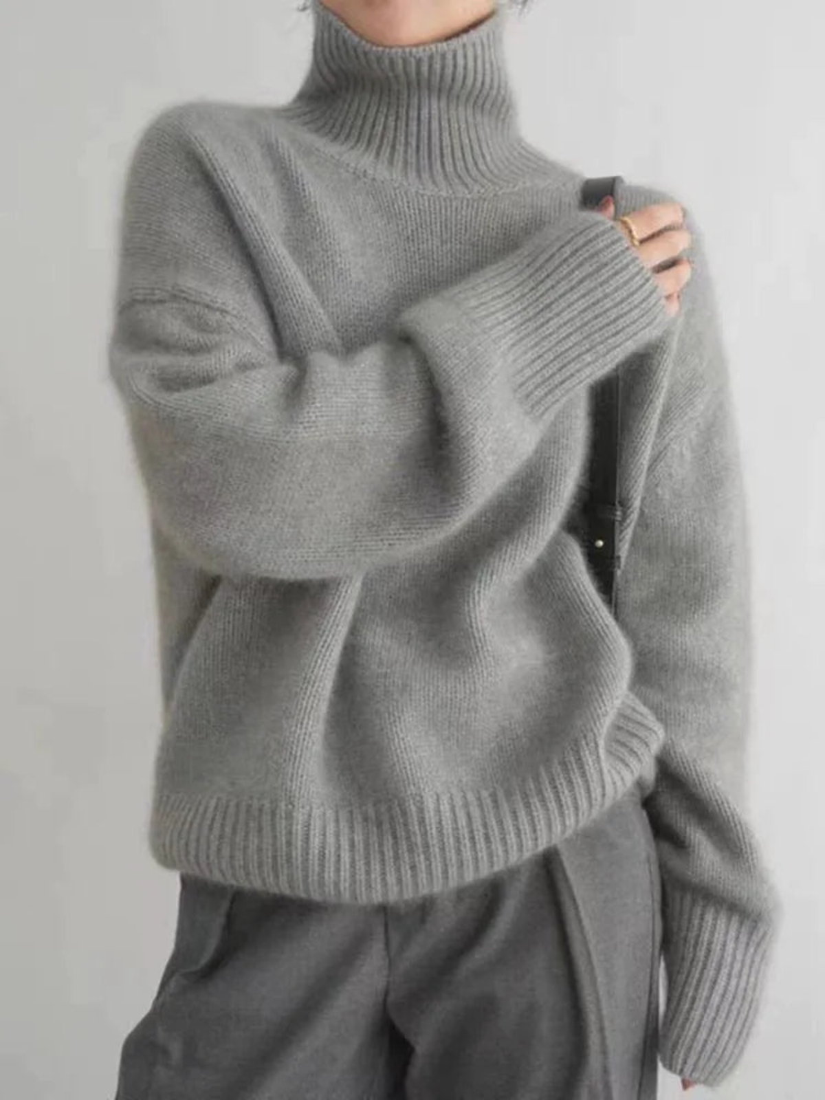 Stilla | Behagelig Strikket Rullekravepullover