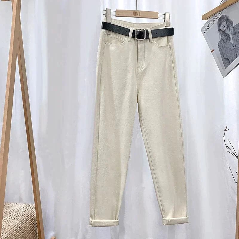 Stilla | Jeans Højtaljet Straight Leg Klassisk 5 Lomme Design Afslappet Komfort