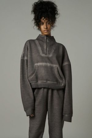 Stilla | Street Style Halvfærdig Zip Jakke Sæt