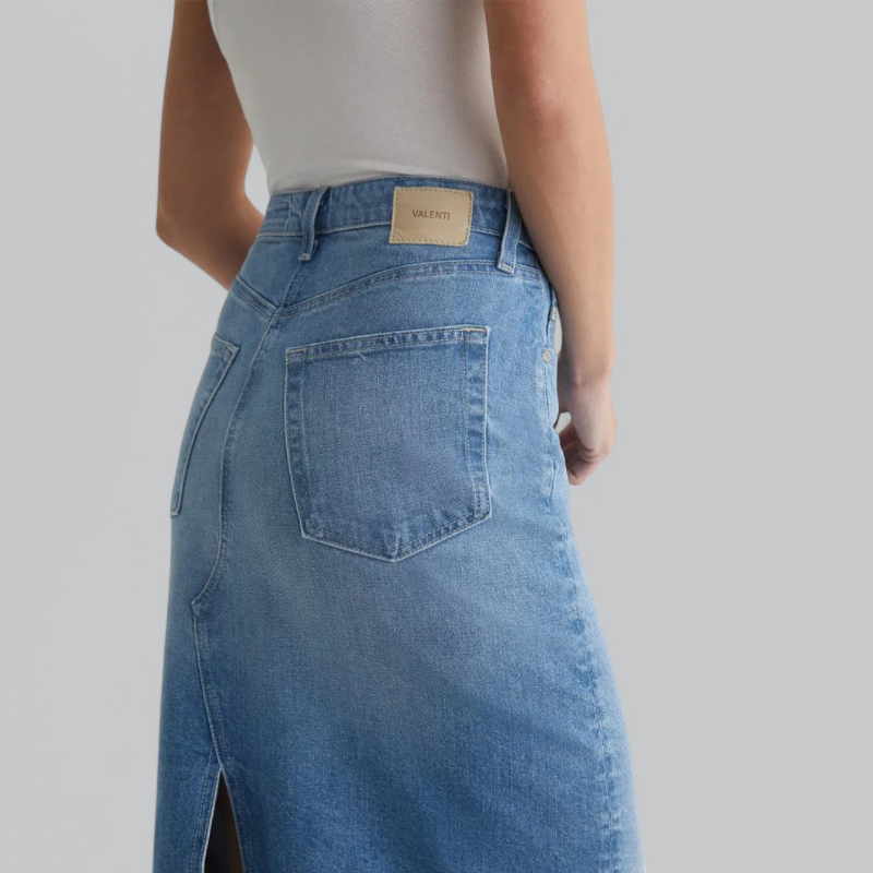 Stilla | Lang Jeans Nederdel Til Damer Online nu