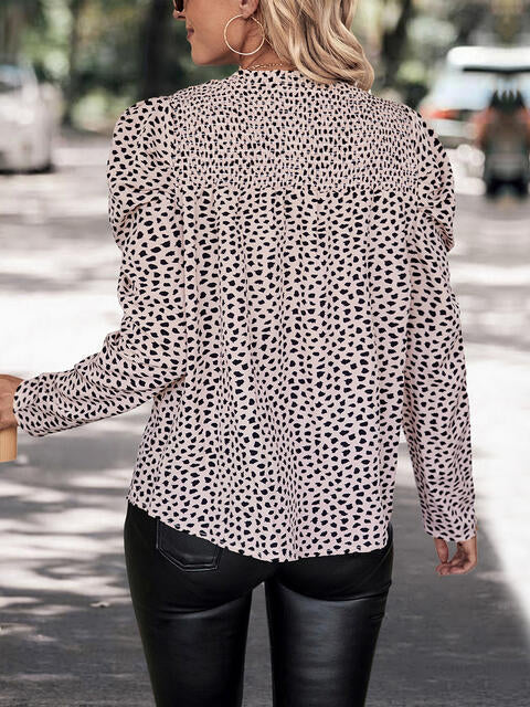 Stilla | Rund Hals Puff Ærme Bluse Online Hot Salg