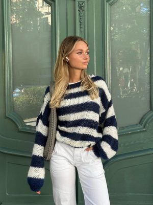 Stilla | Stribet Old Money Pullover