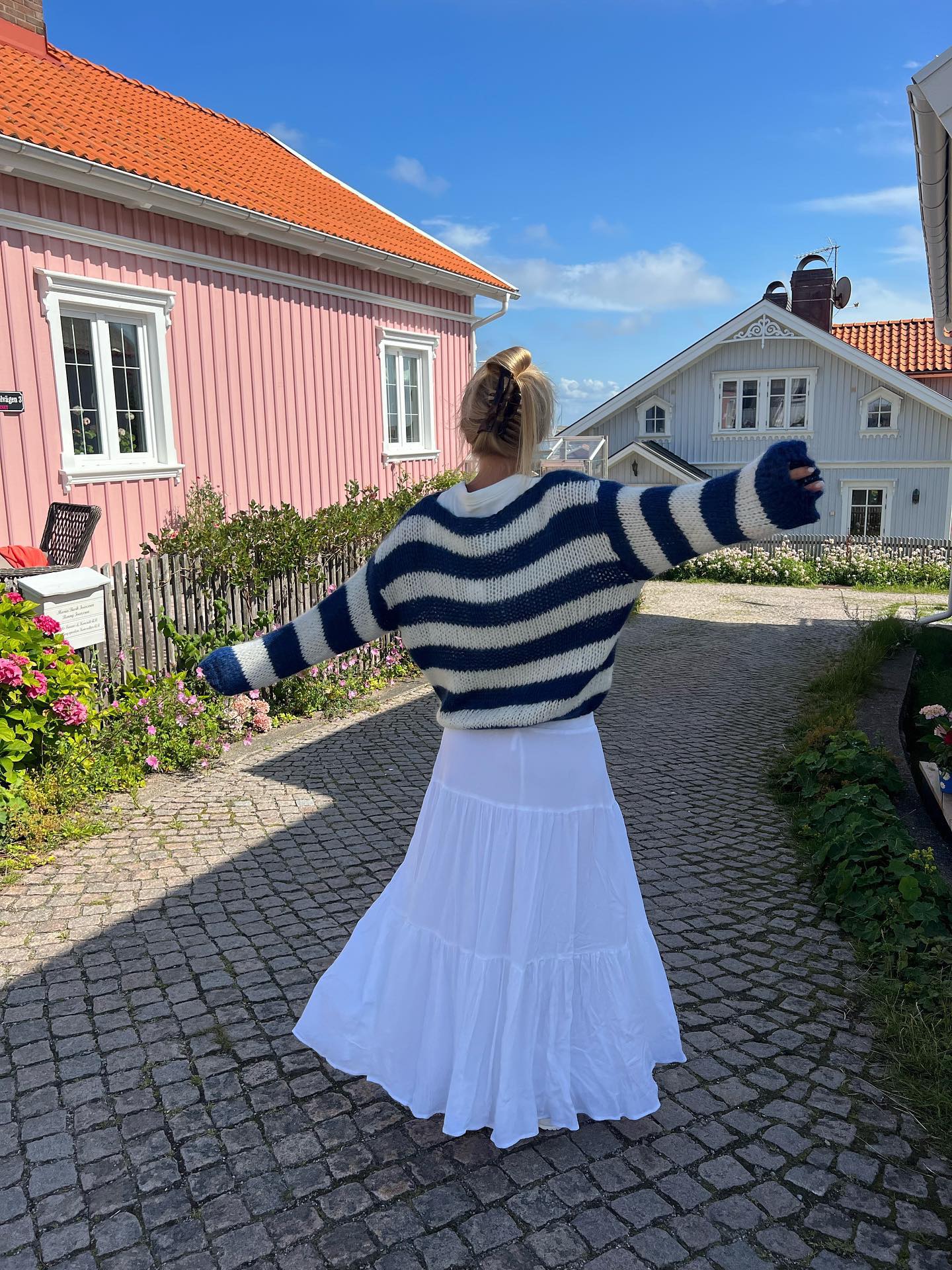 Stilla | Stribet Old Money Pullover