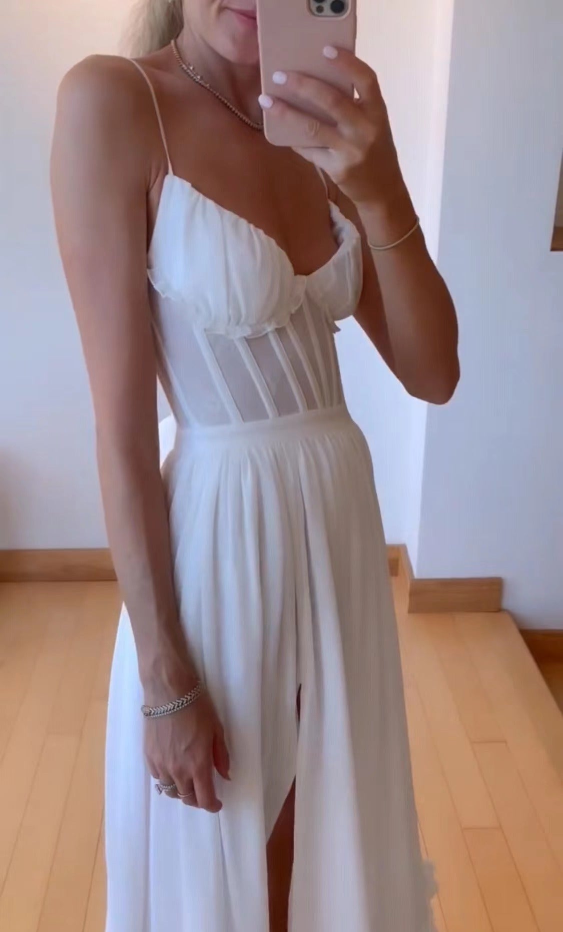 Stilla | Bandeau Ensfarvet Strand Ferie Maxi Kjole