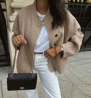 Stilla | Elegant Uld Trenchcoat