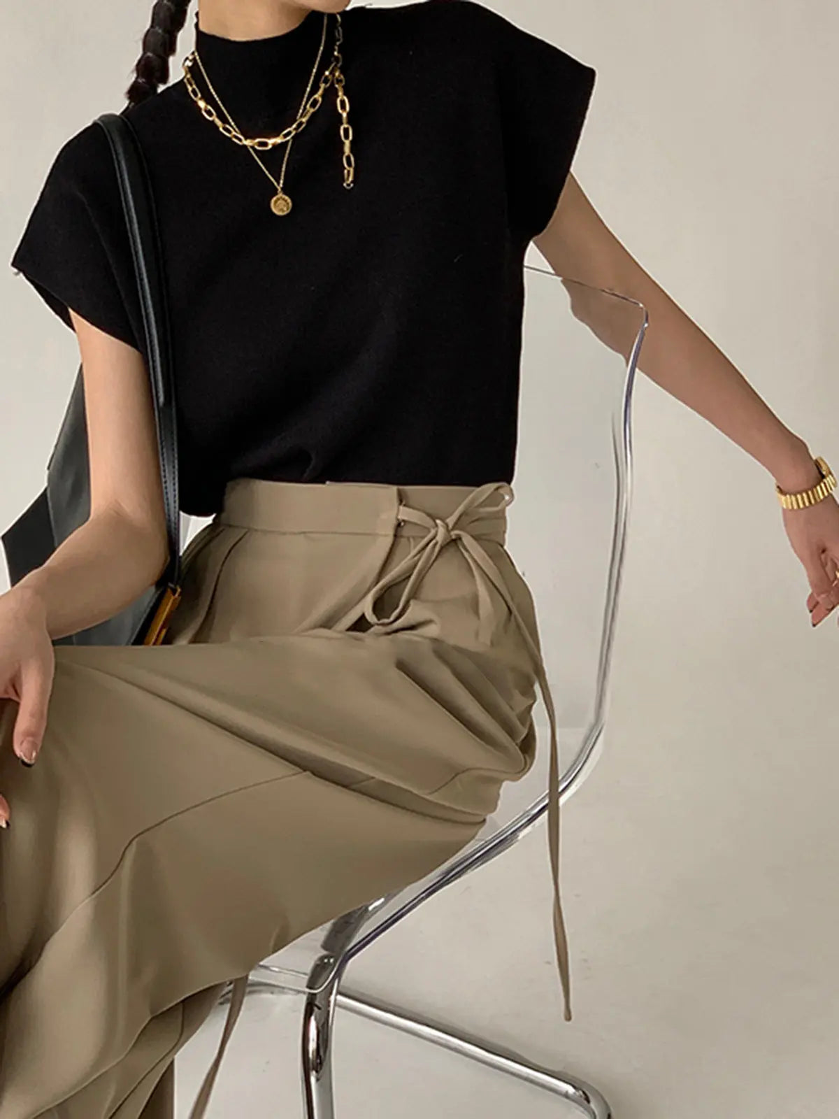 Stilla | Solid Pullover Sweater Vest Levere