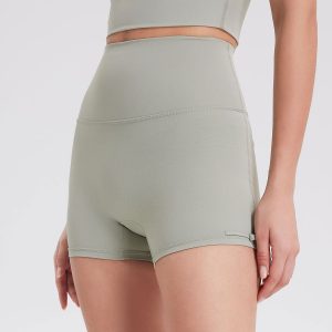 Stilla | Talje Peach Hip Lift Yoga Shorts Kvinders Nude Feel Elastisk Fitness Danseshorts Udsalg