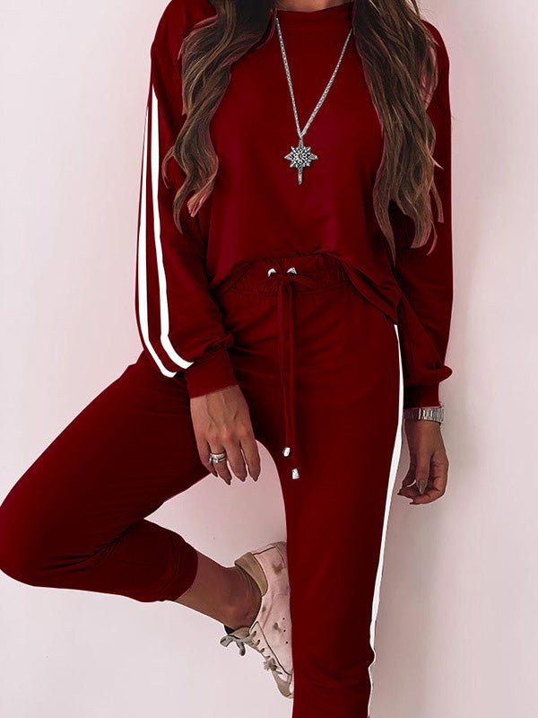Stilla | Dame Sæt Crewneck Langærmet Top & Bukser to Dels Sæt