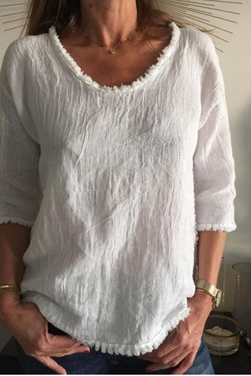 Stilla | Lækre Sweatshirts Med Rund Halsudskæring Af Enfarvet Patchwork