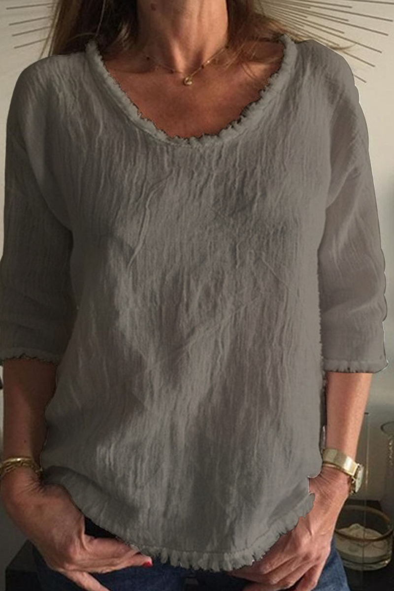 Stilla | Lækre Sweatshirts Med Rund Halsudskæring Af Enfarvet Patchwork