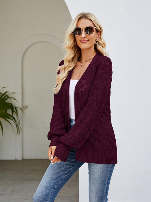 Stilla | Åben Front Lanterneærmer Cardigan