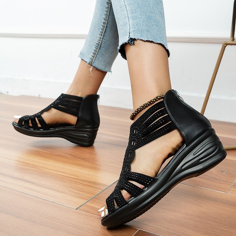Stilla | Roman Thred Lav kile sandaler