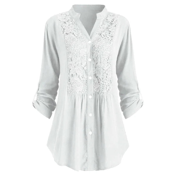 Stilla | Blouse Langærmet Bluse Med Blonde Online nu