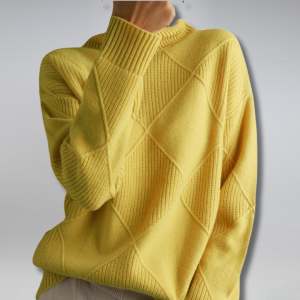 Stilla | Elegant rullekrave sweater med fin strik