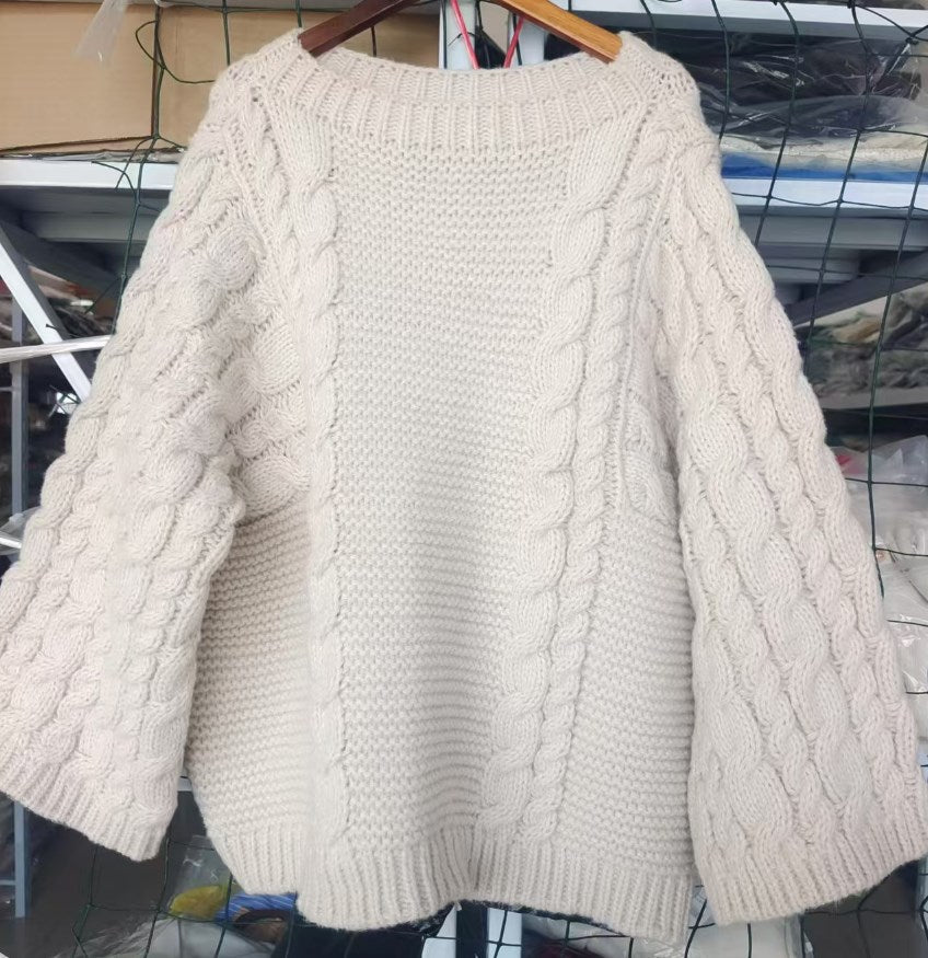 Stilla | Groft Fletmønsterstrikpullover