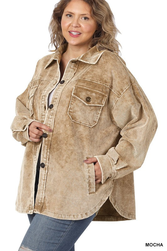 Stilla | Premium Vintage Oversized Corduroy Shacket