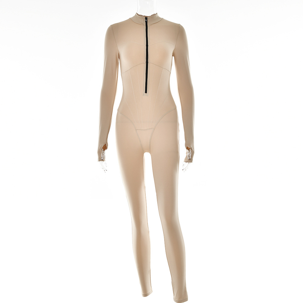Stilla | Stram Jumpsuit Med Lynlås Online Hot Salg