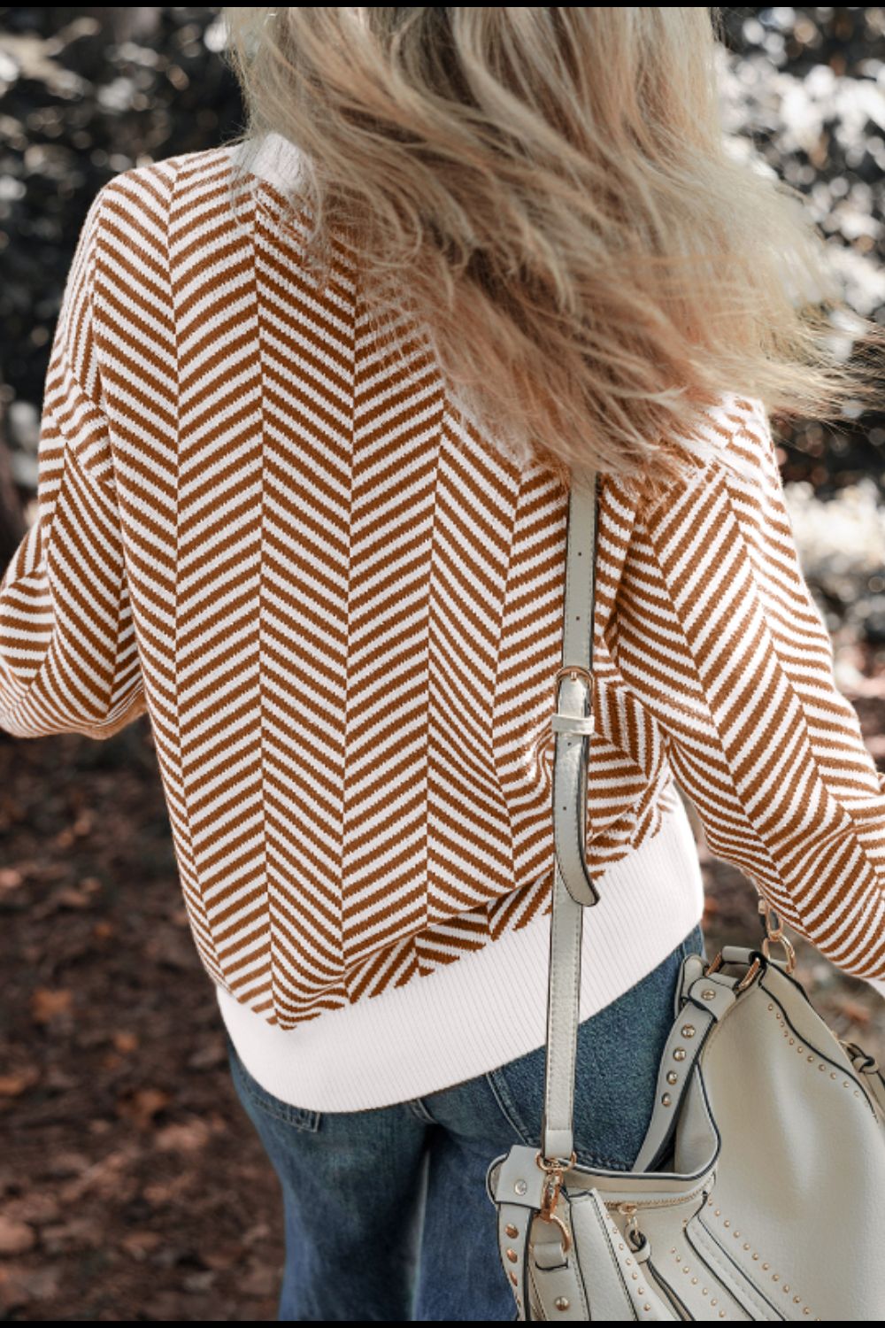 Stilla | Stribet Rundhals Langærmet Pullover